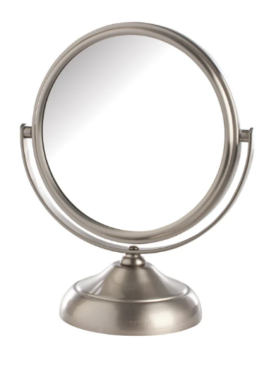 Picture of Jerdon Models Choice Non-Lighted Table Top Mirror Nickel 5.5" 5X-1X Height 7.5" 6/Case
