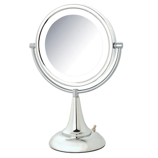 Picture of Jerdon LED Lighted Table Top Mirror Chrome 