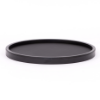 Picture of Leather Round Tray w/  Spill Proof Plastic Rim Tekno (Shine Finish)