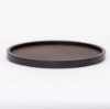 Picture of Leather Round Tray w/  Spill Proof Plastic Rim Tekno (Shine Finish)