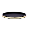 Picture of Leather Round tray w/ Spill Proof Plastic Rim