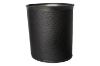 Picture of Leather 13 Qt Oval Metal Wrapped Wastebasket w/ Top And Bottom Bumpers Brilliant