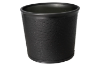 Picture of Leather 8 Qt Oval Metal Wrapped Wastebasket w/ Top and Bottom  Bumpers  Brilliant