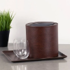 Picture of Rectangular Leather Laminated Ice Bucket Tray