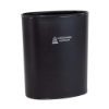 Picture of Leather 14 Qt Oval Plastic Ignition Resistant Wastebasket w/o Bumpers