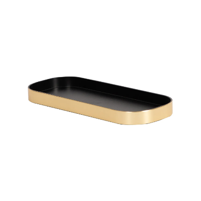 Picture of Rectangular Amenity Tray w/ Rounded Corners and Spill Proof Rim Brushed