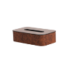 Picture of Flat Tissue Box Cover w/ Rounded Corners, Includes Bottom Brushed