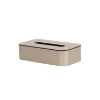 Picture of Flat Tissue Box Cover w/ Rounded Corners, Includes Bottom Brushed