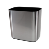 Picture of 14 Qt Rectangular Waste Basket w/ Raised Bottom  Brushed