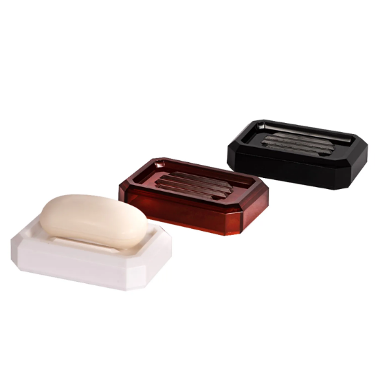 Picture of Facet Rectangular Soap Dish w/ Grooved Slots