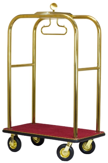 Picture of Boardwalk Series Bellman's Cart; Gold - 8" pneumatic wheels 1/cs