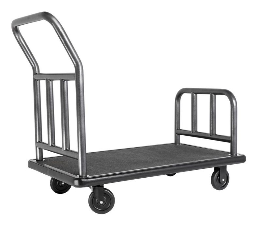 Picture of Utility Cart; Coastal Finish; Black rubber mat deck; 5" wheels 1/cs