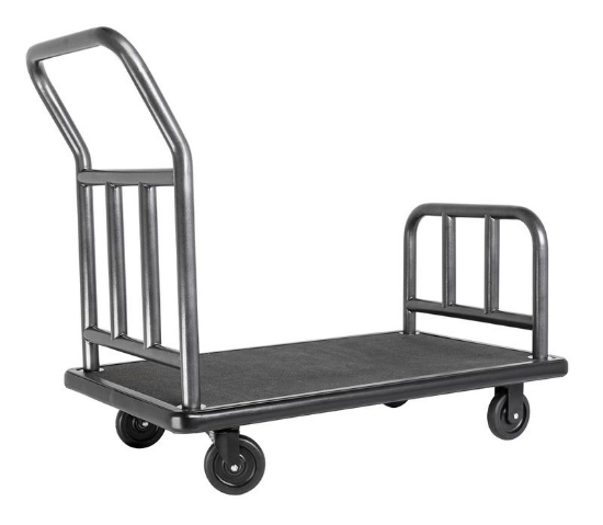 Picture of Utility Cart; Coastal Finish; Black rubber mat deck; 5" wheels 1/cs