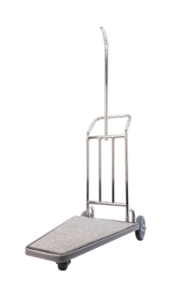 Picture of Compact Luggage Carrier; Stainless Steel; Grey/Grey Carpet 1/cs