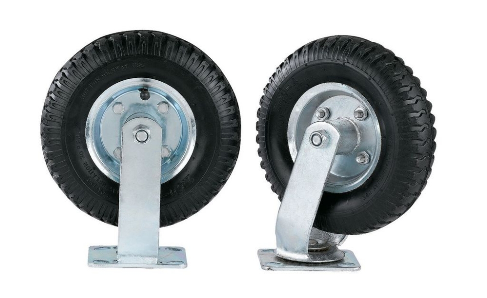 Picture of 8" Fully Pneumatic Wheels; Set of 4; 2 Rigid/2 Swivel 1/cs