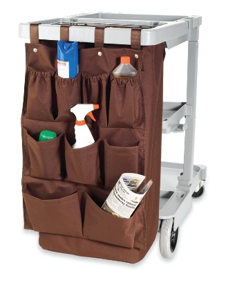 Picture of 9 Pocket Caddy Bag 19" x 32"; Brown 24/cs