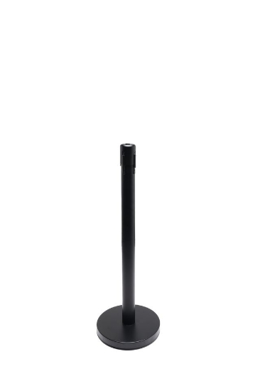 Picture of Crowd Control Stanchion; 9.5" Belt, 16lb Base, Black 2/cs