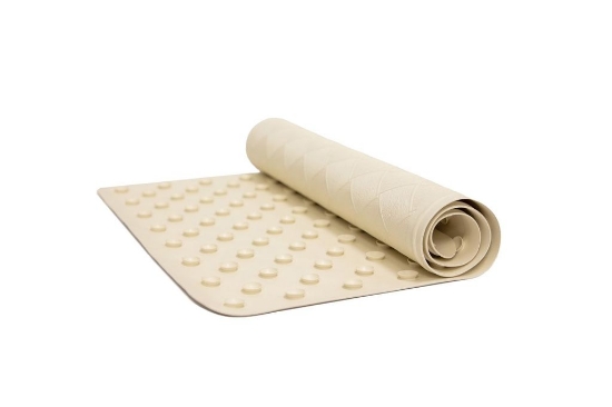 Picture of 22" x 14" Rubber Bath Mat; Ecru 24/cs