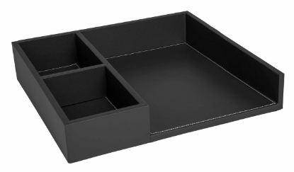 Picture of Pressto Valet Deluxe Coffee Tray; Black Faux Leather 12/cs