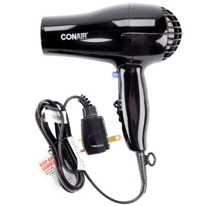 Picture of Conair 047BW Black 2 Heat / 2 Speed Hair Dryer - 1600W