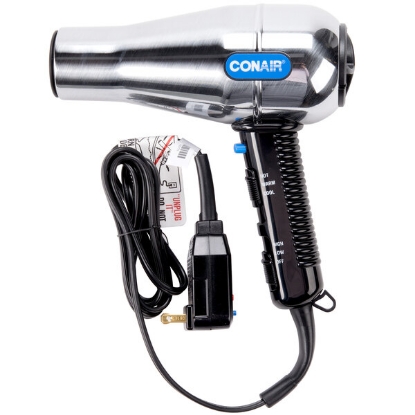 Picture of Conair 141WRW Full Size Brushed Metal Salon-Style Hair Dryer - 1875W
