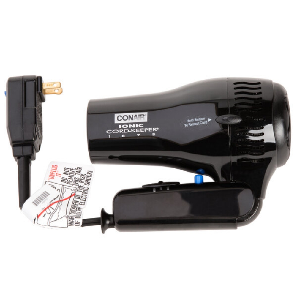 Picture of Conair1875 Watt Ionic Cord-Keeper Hair Dryer Black