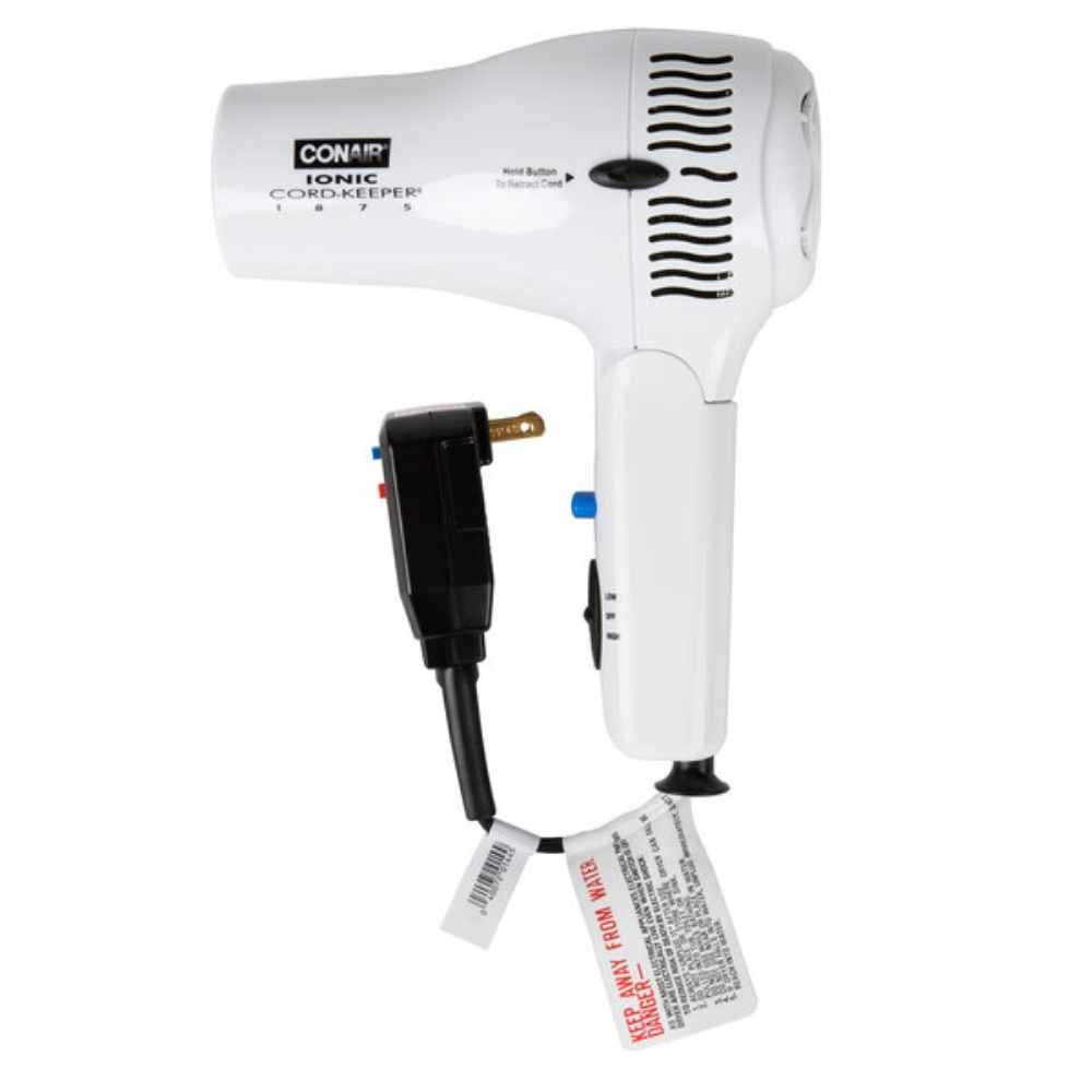 Picture of Conair1875 Watt Ionic Cord-Keeper Hair Dryer White