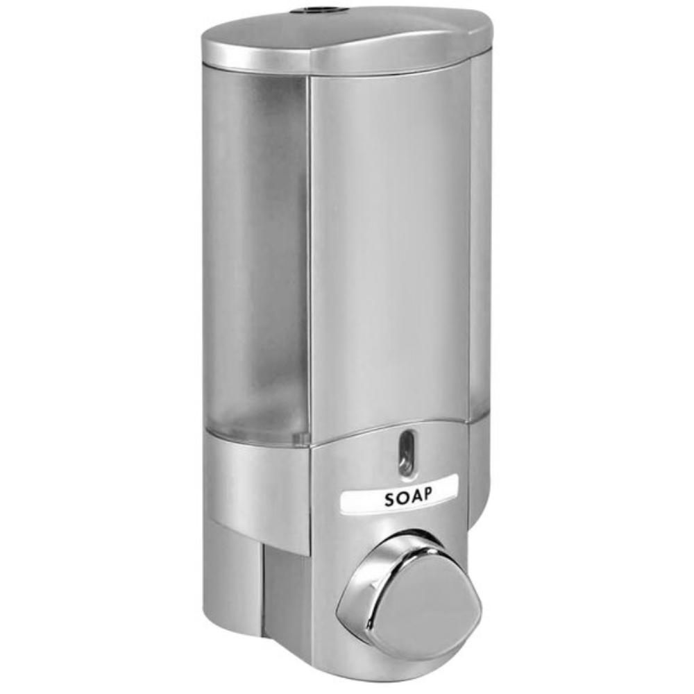 Picture of AVIVA Dispenser  one chamber, Satin Silver/Translucent