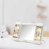 Picture of Jerdon Style Lightied table Top Mirrors 3X-1X Lighted Makeup Mirror, White  J1010