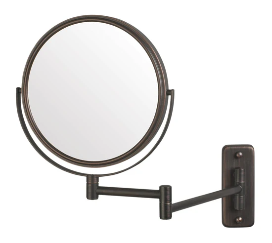 Picture of Jerdon Style NON-Lighted Wall Mount Mirrors  8", 5X-1X  Wall Mount Mirror, Double Arm, Bronze JP7506BZ