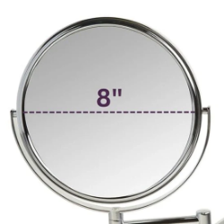 Picture of Jerdon Style NON-Lighted Wall Mount Mirrors  6", 5X-1X  Wall Mount Mirror, Double Arm, Chrome  JP7508C