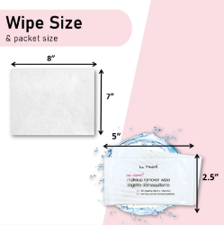 Picture of LA Fresh Hotel Makeup Remover Wipes Individual Wrapped 1200 pc/Case