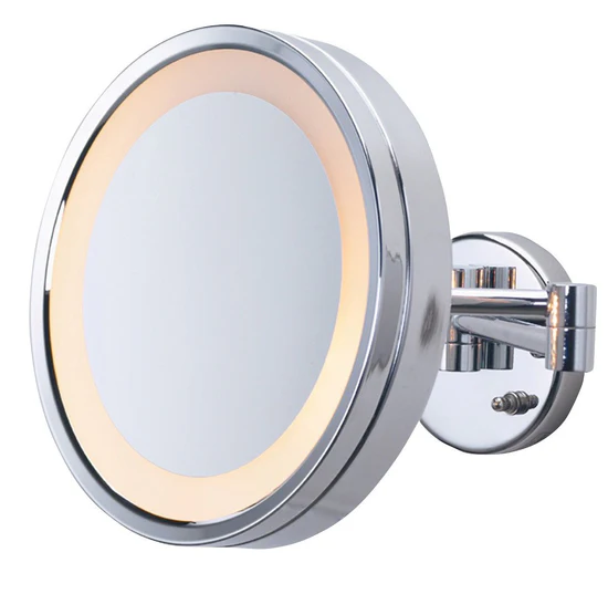 Picture of Jerdon Style Lighted Wall Mount Mirrors 9.5", 3X LED Lighted Wa+B147:B168ll Mirror, Double Arm, Chrome HL7CF