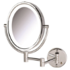 Picture of Jerdon Style Lighted Wall Mount Mirrors 8" x 10" Oval, 5X,1X Lighted Wall Mount , Chrome   HL9516C