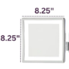 Picture of Jerdon Style Lighted Wall Mount Mirrors 8" x 8" 5X LED Lighted Wall Mount Mirror, Extends 16", Chrome  JRT885CLD