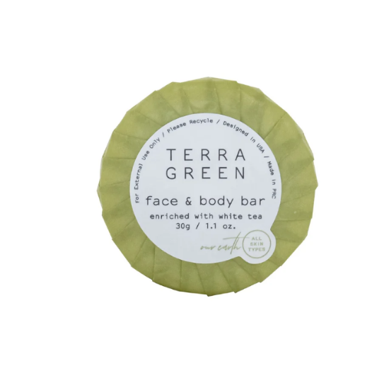 Picture of Terra Green White Tea 30g  Pleat wrap