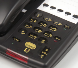 Picture of D5700 Series Deluxe Euro Style Full Duplex Speaker Console Telephone with large faceplate