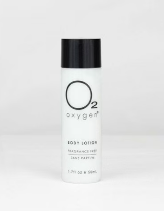 Picture of Oxygen Fragrance Free Body Lotion 1.7oz/50ml Shampoo in bottle