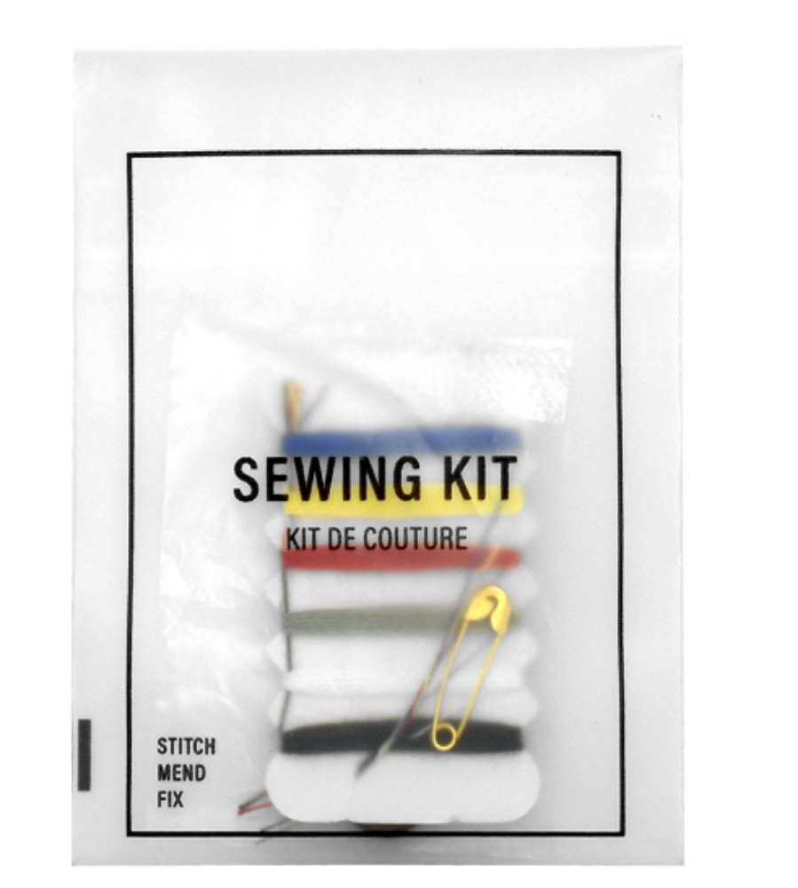 Picture of Generic Sewing Kit - standard sewing kit in frosted soft sachet with black print