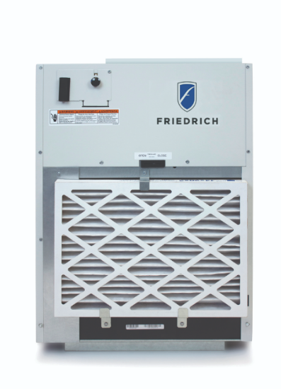 Picture of Friedrich VHA09R50RTQ Vert-I-Pak 9000 BTU Class VTAC with Heat Pump - 11.9 SEER2 - 5.0 kW Electric Heat - 265V 60 Hertz