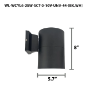 Picture of  LED Architectural Wall Mount Cylinder Light Up or Down
