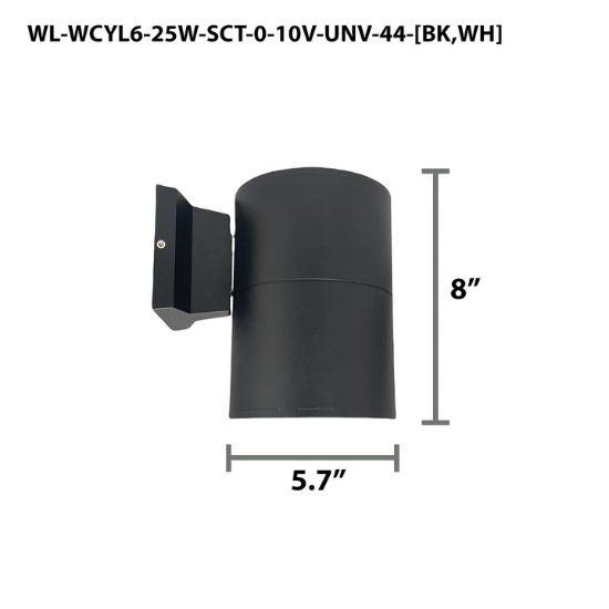 Picture of  LED Architectural Wall Mount Cylinder Light Up or Down