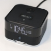 Picture of CubieDuo+ Qi Wireless Charging and Bluetooth Speaker Day Alarm Clock Black with Surge Protection