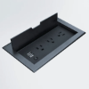 Picture of CubieFlip Pro In-Desk Power Hub With Lid, Black color