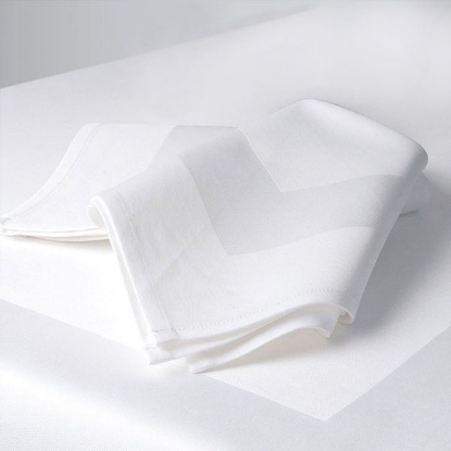 Picture of Spun Poly Satin Band Napkins - 20x20 2-Ply Spun MJS Polyester (25 DZ Pack)