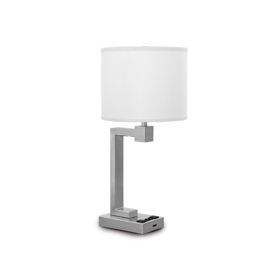 Picture of Truly Yours Collection - Double Table Lamp With Brushed Nickel Finish