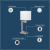Picture of Truly Yours Collection - Double Table Lamp With Brushed Nickel Finish