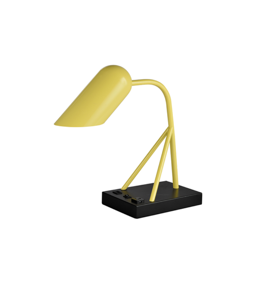 Picture of Gemini Lamp Collections Desk Yellow and Black