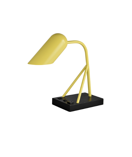 Picture of Gemini Lamp Collections Desk Yellow and Black 