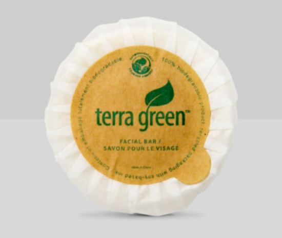 Picture of Terra Green White Tea Facial Soap 14G Pleat wrap